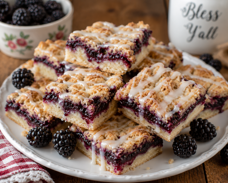 Blackberry Cobbler Bars