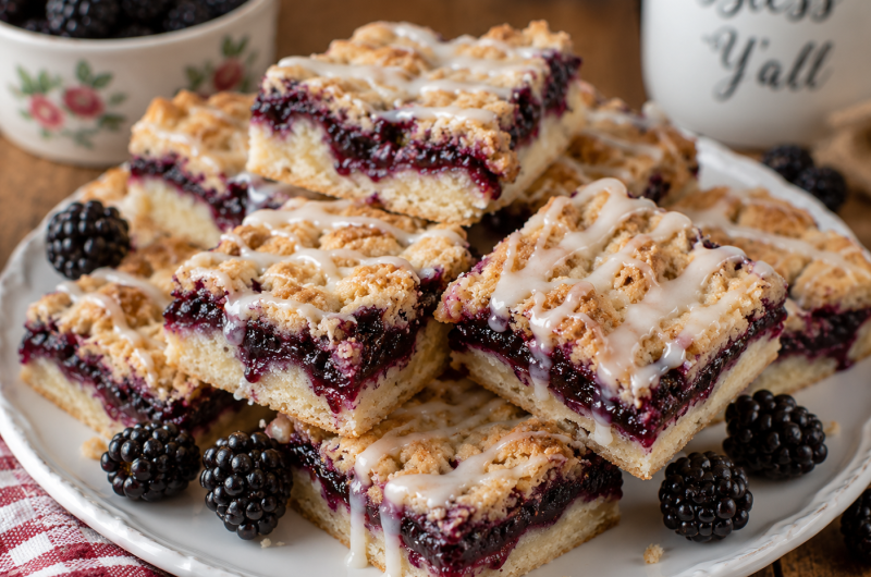 Southern Blackberry Cobbler Bars