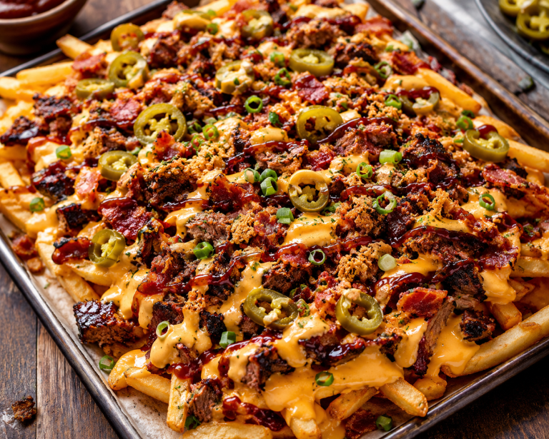 BBQ Brisket Loaded Cheese Fries