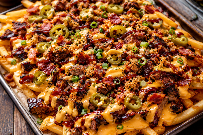 BBQ Brisket Loaded Cheese Fries